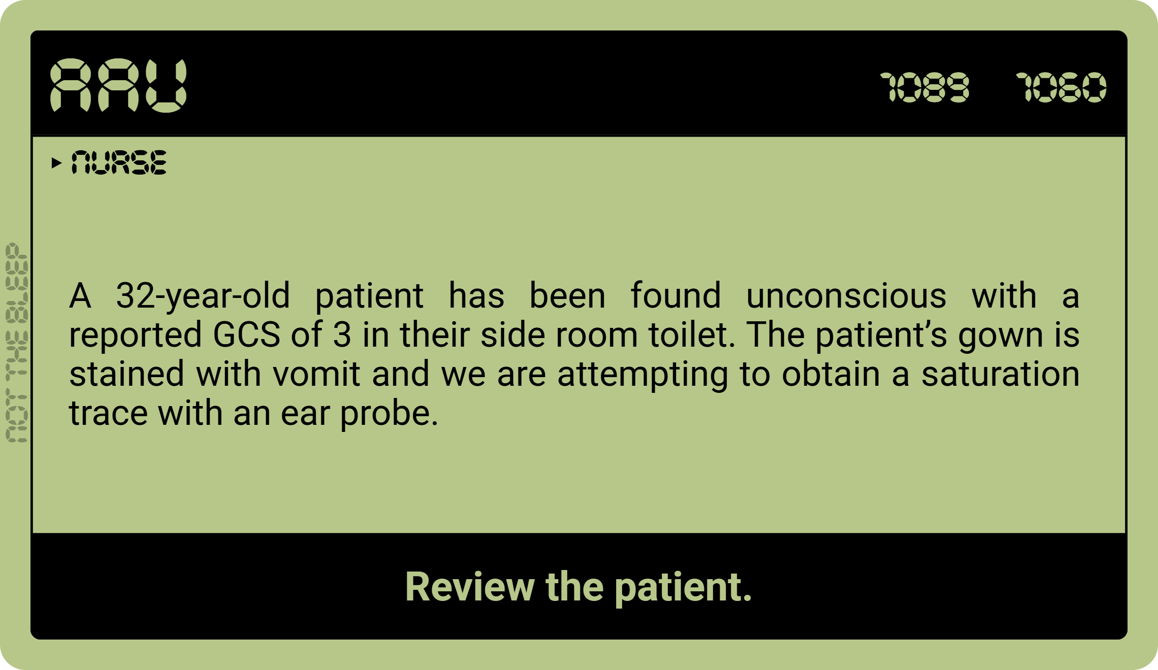 Not the Bleep prototype scenario card